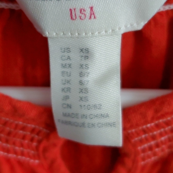 3 for $10 Forever 21 Girls XS Embroidered Festival Peasant Top - Picture 4 of 5